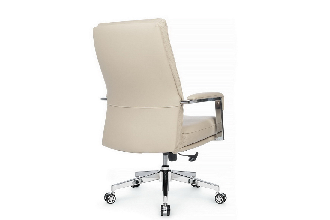 кресло rv chair leon-m b916 кремовая экокожа фото