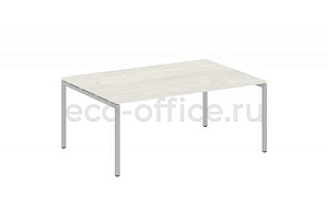 Стол переговорный (1 столешница) METAL SYSTEM QUATTRO 4x4 40БП.ПРГ-1.5 Дуб Наварра / Серый металл фото