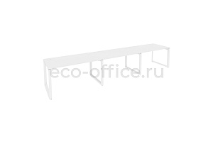 Рабочая станция на O-образном м/к ONIX O.MO-RS-3.3.8 Белый Бриллиант / Белый металл фото
