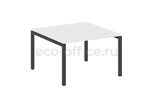 Стол переговорный (1 столешница) METAL SYSTEM QUATTRO 5x5 50БП.ПРГ-1.2 Белый / Антрацит металл фото