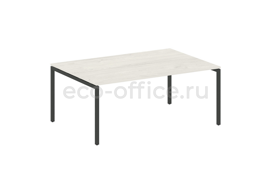 Стол переговорный (1 столешница) METAL SYSTEM QUATTRO 4x4 40БП.ПРГ-1.5 Дуб Наварра / Антрацит металл   стоимость