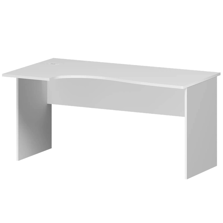 стол эргономичный левый protech а-202.лв белый фото