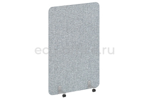 Перегородка на металлических опорах, на роликах R-LINE SOFT AP.R-120-180 Рогожка Romeo 01 / Серый металл фото
