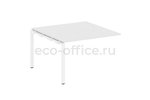 Проходной наборный элемент переговорного стола METAL SYSTEM STYLE БП.ППРГ-2 Белый / Белый металл фото