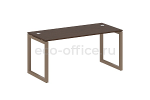 Стол письменный METAL SYSTEM QUATTRO 5x5 50БО.СП-4 Венге Цаво / Мокко металл фото