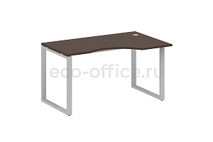 Стол криволинейный правый METAL SYSTEM STYLE БО.СА-2 (R) Венге Цаво / Серый металл фото