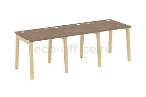 Рабочая станция на 3 рабочих места ONIX WOOD OW.RS-3.0.8 Дуб Аризона / Дуб Светлый фото
