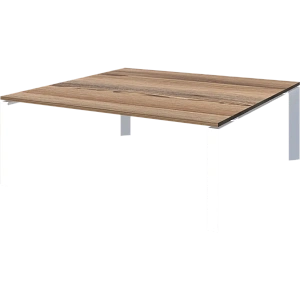 Стол переговорный на металлокаркасе Protech НТМП.П.120.11 Дуб сафари/Белый фото