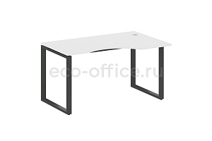 Стол криволинейный правый METAL SYSTEM STYLE БО.СА-2 (R) Белый / Антрацит металл фото