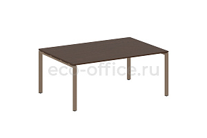 Стол переговорный (1 столешница) METAL SYSTEM STYLE БП.ПРГ-1.5 Венге Цаво / Мокко металл фото