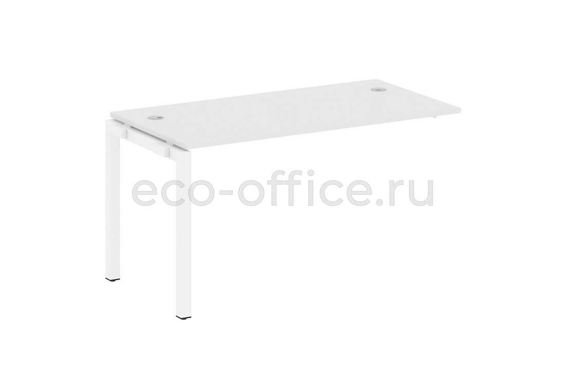 Проходной наборный элемент METAL SYSTEM QUATTRO 5x5 50БП.ПРС-СП-1.3 Белый / Белый металл купить в Москве