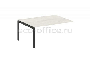 Проходной наборный элемент переговорного стола METAL SYSTEM QUATTRO 5x5 50БП.ППРГ-4 Дуб Наварра / Антрацит металл фото