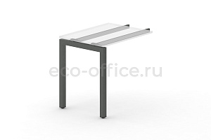 Металлокаркас на П-образной опоре 50x50 для приставки 600*600 Антрацит металл фото