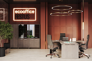 Кабинет руководителя FESTUS Орех Пацифик Табак фото