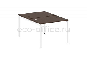 Рабочая станция METAL SYSTEM QUATTRO 4x4 40БП.РАС-СП-2.1 Венге Цаво / Белый металл фото