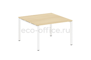 Стол переговорный (1 столешница) METAL SYSTEM STYLE БП.ПРГ-1.2 Акация Лорка / Белый металл фото