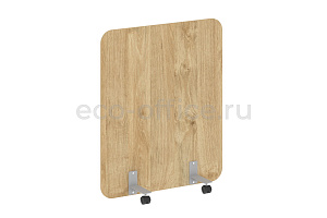 Перегородка на металлических опорах, на роликах R-LINE DP.R-100-120 Тиквуд Светлый фото