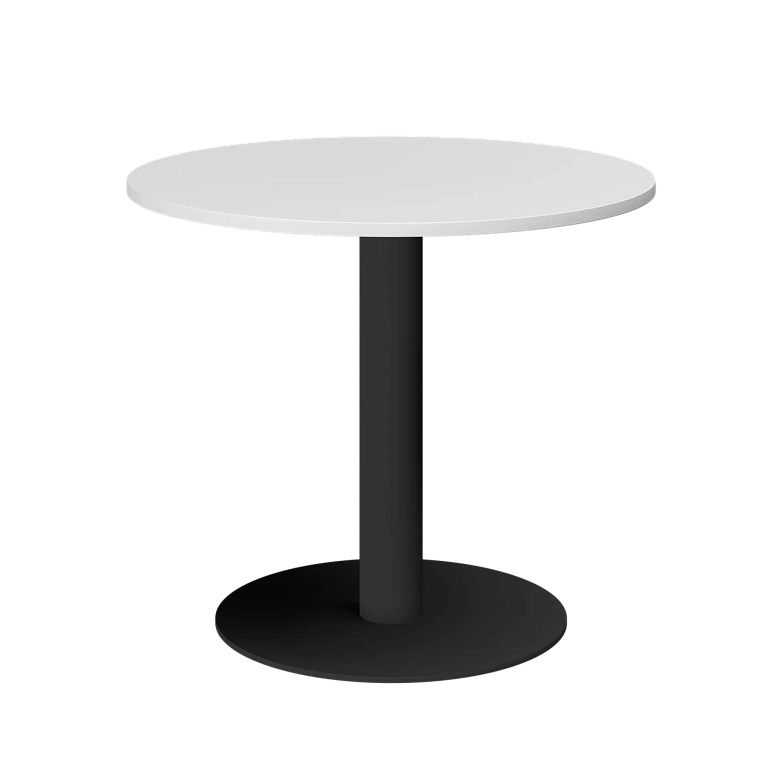 стол круглый protech ам-д90 белый/антрацит фото