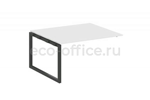 Проходной наборный элемент переговорного стола METAL SYSTEM QUATTRO 5x5 50БО.ППРГ-3 Белый / Антрацит металл фото