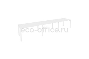 Рабочая станция на П-образном м/к ONIX O.MP-RS-3.3.8 Белый Бриллиант / Белый металл фото