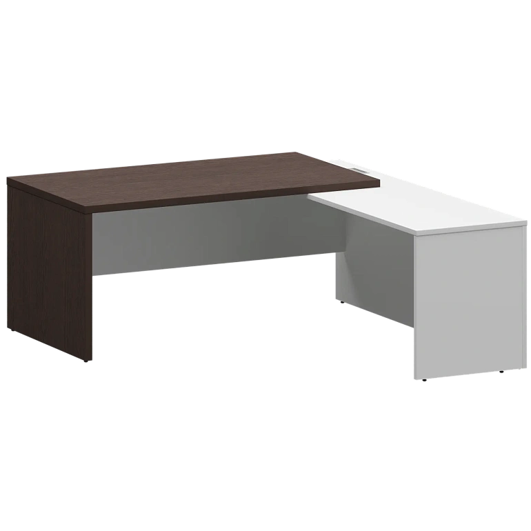 стол руководителя правый protech kzp-18r дуб венге/белый фото