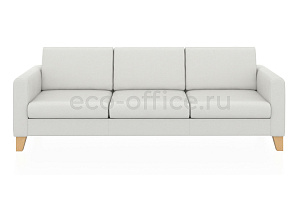 Трехместный диван БЕРГЕН экокожа Euroline 920 Ультра белый фото