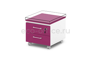 Тумба подкатная низкая SENTIDA COLOR S-96 Малина фото
