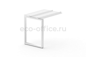 Металлокаркас на O-образной опоре 60x30 для приставки 600*600 Белый металл фото
