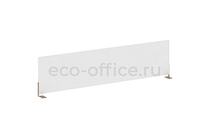 Экран для стола боковой L1475 METAL SYSTEM STYLE Б.ЭКР-147 Белый / Мокко металл фото