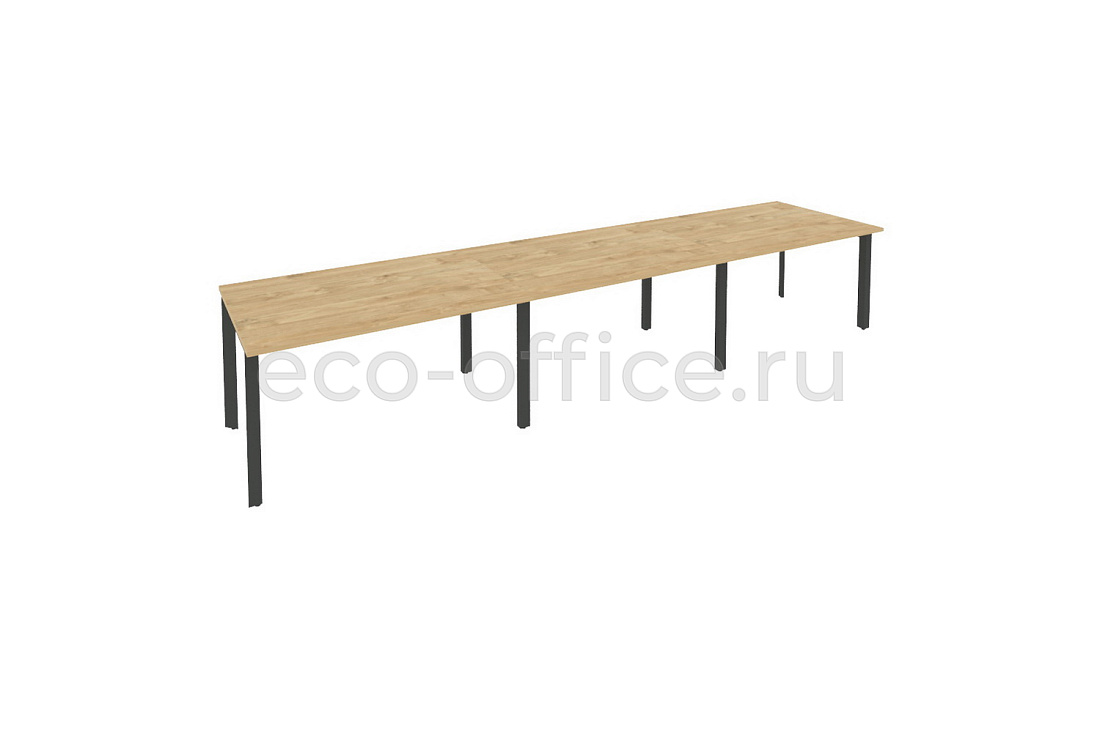 Стол переговорный (3 столешницы) ONIX O.MP-PRG-3.3 Тиквуд Светлый / Антрацит металл  стоимость