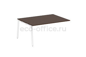 Проходной наборный элемент переговорного стола METAL SYSTEM STYLE БА.ППРГ-4 Венге Цаво / Белый металл фото