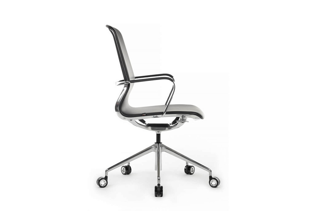 кресло rv design bond fk007-b11-p чёрная экокожа фото