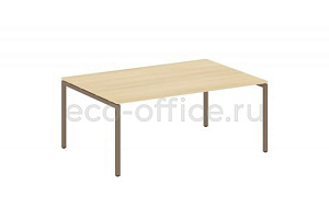 Стол переговорный (1 столешница) METAL SYSTEM QUATTRO 4x4 40БП.ПРГ-1.5 Акация Лорка / Мокко металл фото
