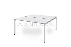 Бенч на 2 рабочих места TOUR LIGHT 119S107 W3 (9003) Белый фото