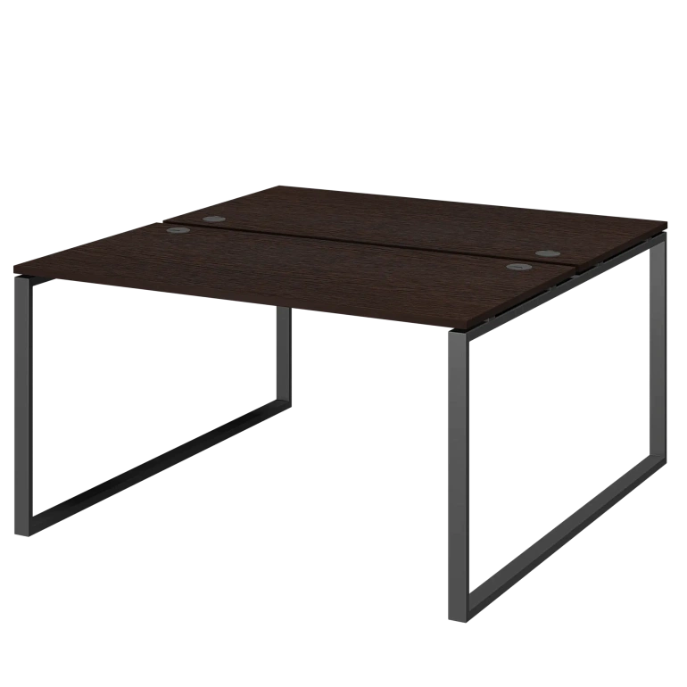 бенч двойной на 2 рабочих места protech амб.о-005 дуб венге/антрацит фото