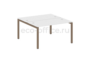 Рабочая станция METAL SYSTEM QUATTRO 5x5 50БП.РАС-СП-2.3 Белый / Мокко металл фото