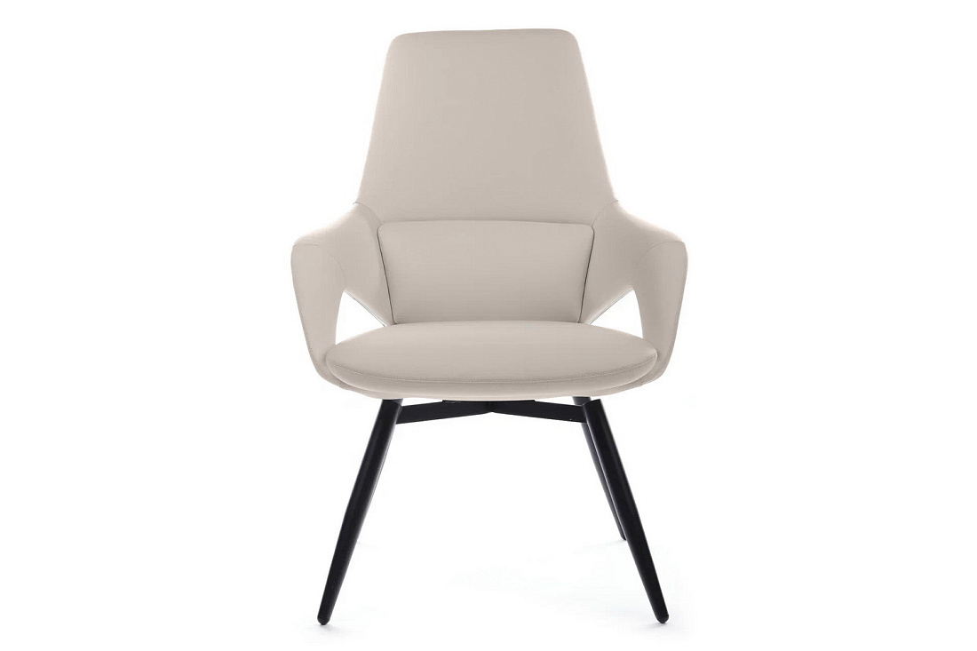 Конференц-кресло RV Design AURA-ST FK005-C Светло-бежевая кожа  стоимость