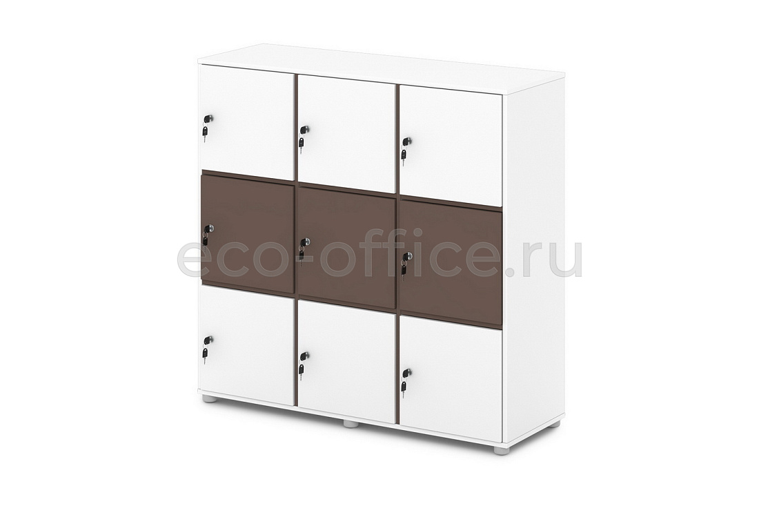 Стеллаж-локер низкий 9 ячеек SENTIDA COLOR S-791 Тирамису  стоимость