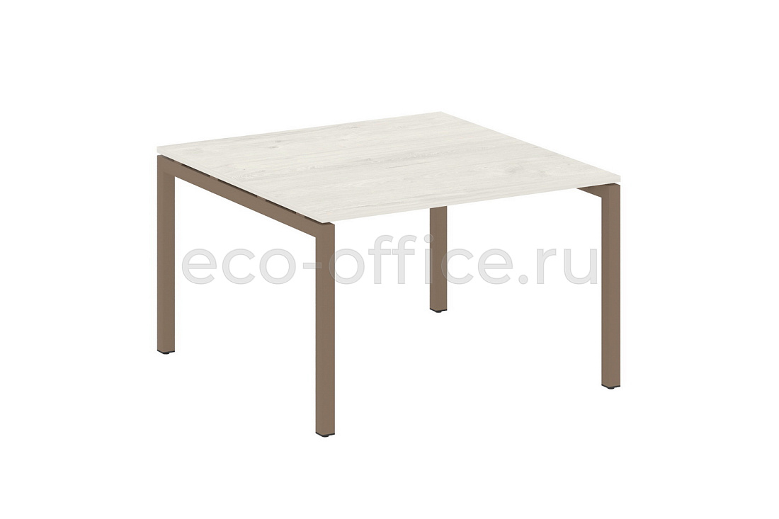 Стол переговорный (1 столешница) METAL SYSTEM QUATTRO 5x5 50БП.ПРГ-1.2 Дуб Наварра / Мокко металл  стоимость