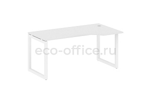 Стол криволинейный правый METAL SYSTEM QUATTRO 5x5 50БО.СА-1 Пр Белый / Белый металл фото