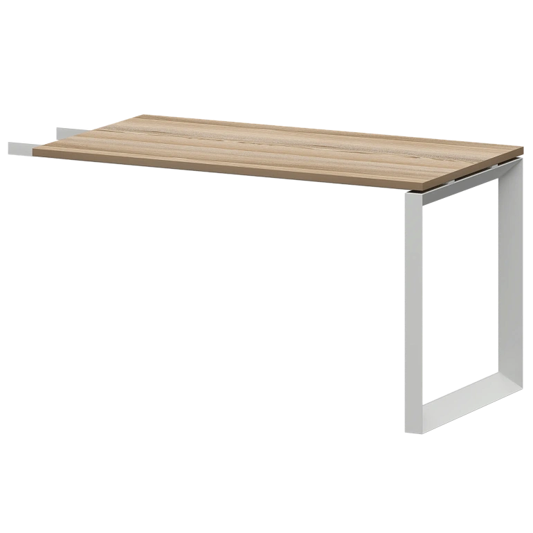 бриф-приставка на металлокаркасе protech нтмпб-о-735 дуб сафари/белый фото