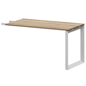 Бриф-приставка на металлокаркасе Protech НТМПБ-О-735 Дуб сафари/Белый фото