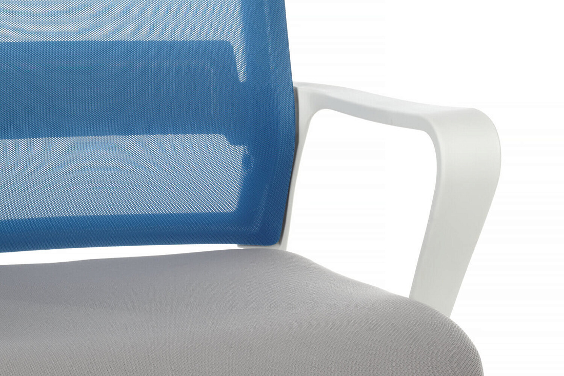 кресло rv chair mint 1029mw синяя сетка / серая ткань фото