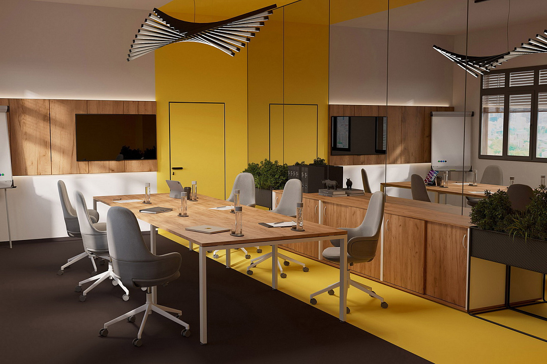 мебель для персонала tess дуб крафт золотой фото