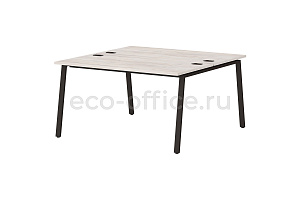Стол-тандем на металлокаркасе LAVANA STEEL T-139 Таксония Светлая фото