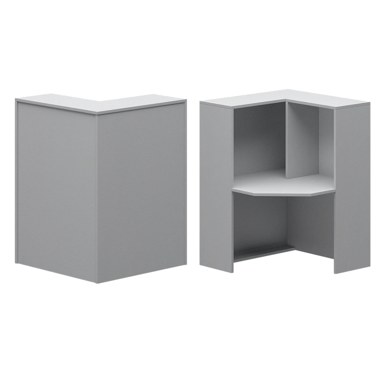 стойка угловая правая protech а-556 серый фото