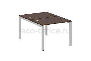 Рабочая станция METAL SYSTEM QUATTRO 5x5 50БП.РАС-СП-2.1 Венге Цаво / Серый металл фото