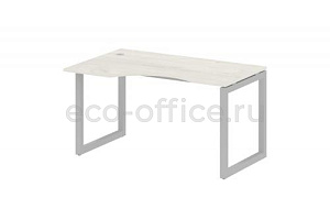 Стол криволинейный левый METAL SYSTEM QUATTRO 5x5 50БО.СА-2 Л Дуб Наварра / Серый металл фото