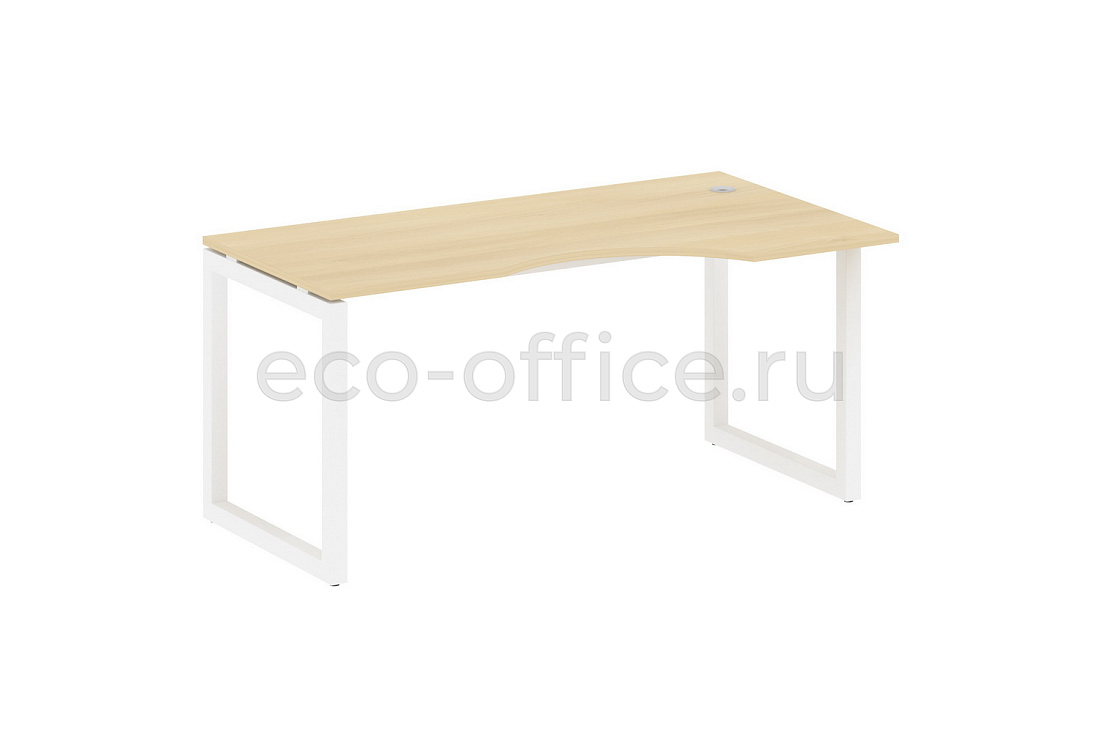 Стол криволинейный правый METAL SYSTEM QUATTRO 5x5 50БО.СА-1 Пр Акация Лорка / Белый металл  стоимость