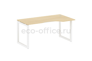 Стол криволинейный правый METAL SYSTEM QUATTRO 5x5 50БО.СА-1 Пр Акация Лорка / Белый металл фото